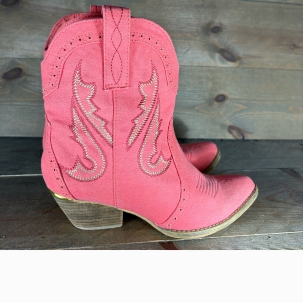very volatile womens size 7 shoes pink western heel cowboy boots